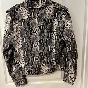 Philosophy Black/White snakeskin jacket SIZE S